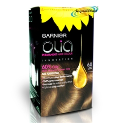 Garnier Olia 6.0 Light Brown Permanent Hair Colour No Ammonia Dye