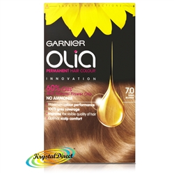 Garnier Olia 7.0 Dark Blonde Permanent Hair Colour No Ammonia Dye