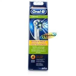 Braun Oral B Cross Action Toothbrush Replacement Heads 4 Pack