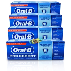 4x Oral-B Pro-Expert All-Around Protection Fluoride Toothpaste Clean Mint 75ml