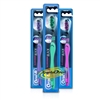 3x Oral B Allrounder Black Manual Toothbrush Active Cups Medium Bristles