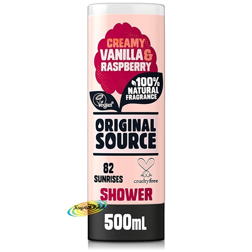 Original Source Creamy Vanilla & Raspberry Shower Gel 500ml