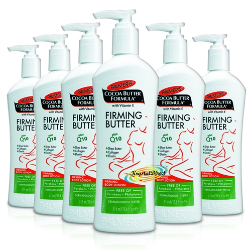 6x Palmers Cocoa Skin Firming Butter Daily Body Lotion Vitamin E 315ml