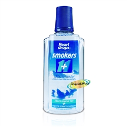 Pearl Drops Smokers Anti Bacterial Daily Mouthwash Rinse 400ml Fresh Breath