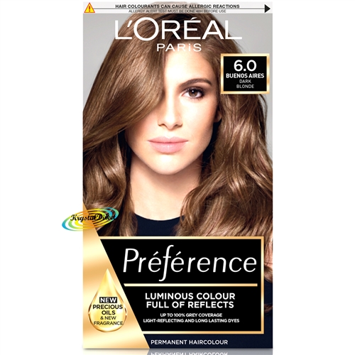Loreal Preference 6.0 Buenos Aires DARK BLONDE Permanent Hair Colour Dye