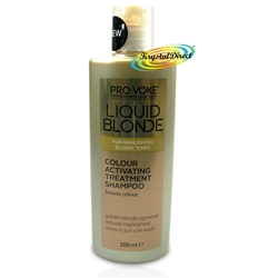 LIQUID BLONDE Activitating Golden Treatment Shampoo 200ml - Boosts Colour