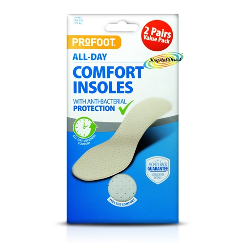 Profoot All Day Comfort Anti Bacterial Washable Breathable Shoes Insoles

.