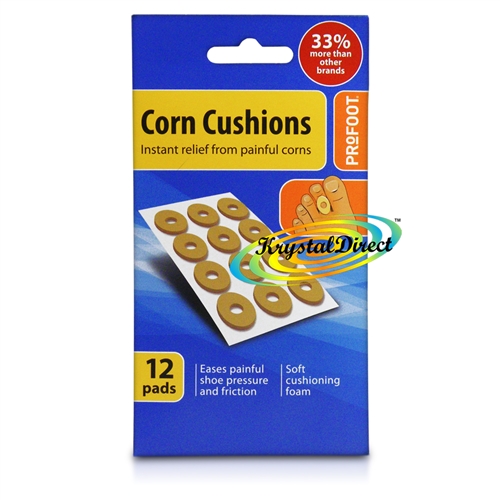 Profoot Corn Cushions Pressure Friction Relief Soft Cushioning Foam 12 Pads