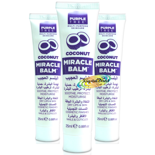 3x Purple Tree Miracle Balm COCONUT 25ml