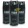3x Rapport Black Long Lasting Masculine Deodorant Body Spray For Men 150ml