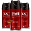 3x Rapport Red Long Lasting Masculine Deodorant Body Spray For Men 150ml