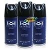 3x Rapport Blue Long Lasting Masculine Deodorant Body Spray For Men 150ml