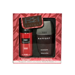 Rapport Original Red EDT Eau De Toilette & Body Spray Xmas Gift Set For Him