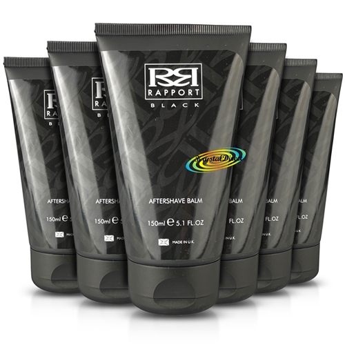 6x Rapport Black Aftershave Balm 150ml