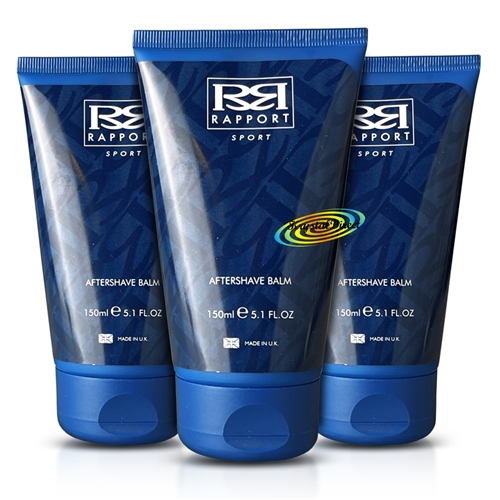 3x Rapport Sport Aftershave Balm 150ml