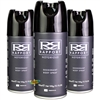 3x Rapport Notorious Long Lasting Masculine Deodorant Body Spray Men 150ml Grey