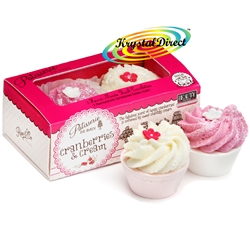 Patisserie De Bain Cranberry & Cream Bath Fizzer Soak Bomb Tartlettes