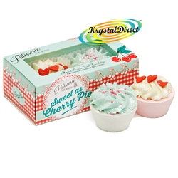 Patisserie De Bain Cherry & Vanilla Bath Fizzer Soak Bomb Tartlettes