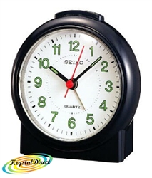 Seiko QXE303K Alarm Clock Round BLACK