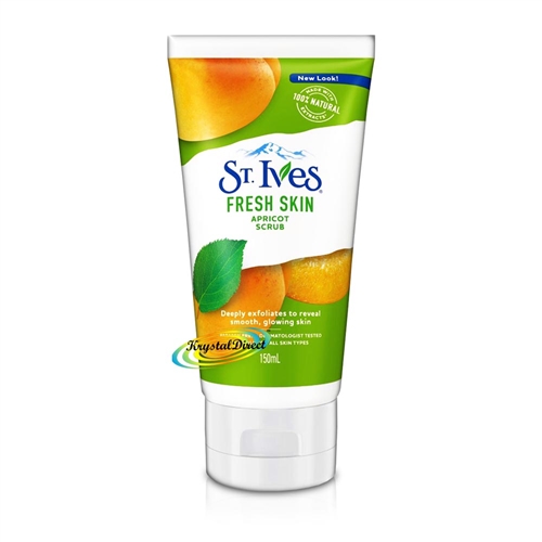 St.Ives Fresh Skin Natural Deep Exfoliating Apricot Face Scrub 150ml Oil Free