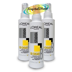 3x L'Oreal Studio Go Create Sculpting Spritz 150ml