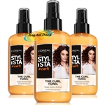 3x Loreal Stylista The Curl Hair Styling Tonic 200ml