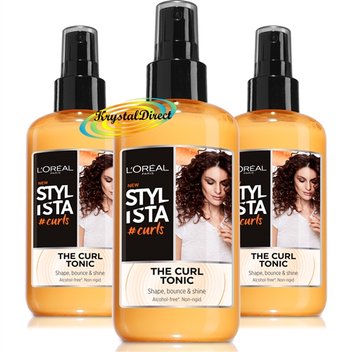 3x Loreal Stylista The Curl Hair Styling Tonic 200ml