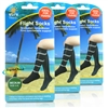 3x Sure Travel Flight Compression Unisex DVT 12-17mmHg Black MEDIUM Socks