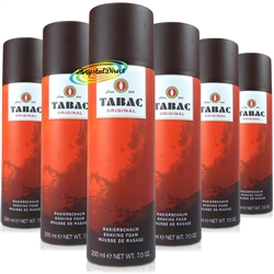 6x Tabac Original Shaving Foam 200ml