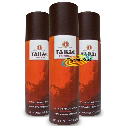 3x Tabac Anti-Perspirant Spray 200ml