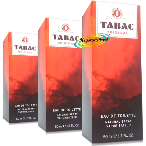 3x Tabac Eau De Toilette Natural Spray 50ml