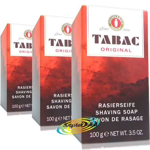 3x Tabac Original Shaving Soap Stick 100g