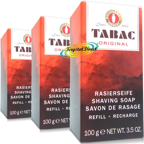 3x Tabac Shaving Stick REFILL 100g