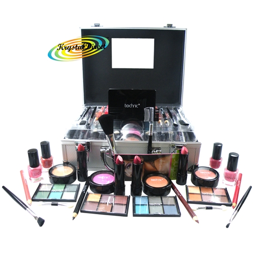 Technic Professional Beauty Box Cosmetic Colour Case Make Up Vanity Xmas Gift Set 47 pcs