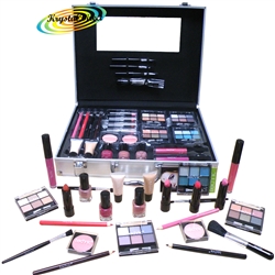 Professional Beauty Box Cosmetic Colour Case Make Up Vanity Case Gift Set 49 pcs