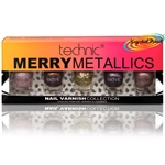 Technic Merry Metallics Nail Varnish Collection Xmas Gift Set For Her