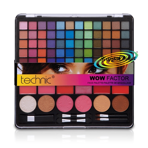 Technic Wow Factor Face Palette Make-Up Cosmetic 101 Piece Collection Gift Set