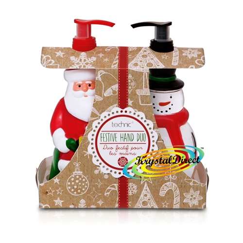 Technic Festive Hand Wash & Lotion Santa & Snowman Duo Xmas Gift Set