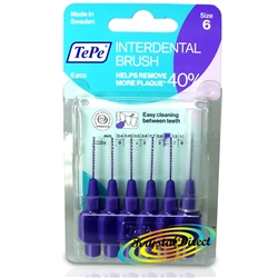 Tepe Interdental Brush 1.1mm Purple Size 6 6 Brushes
