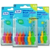 3x Tepe Interdental Brush 0.4mm to 0.8mm ISO size 0-5 Mixed Pack