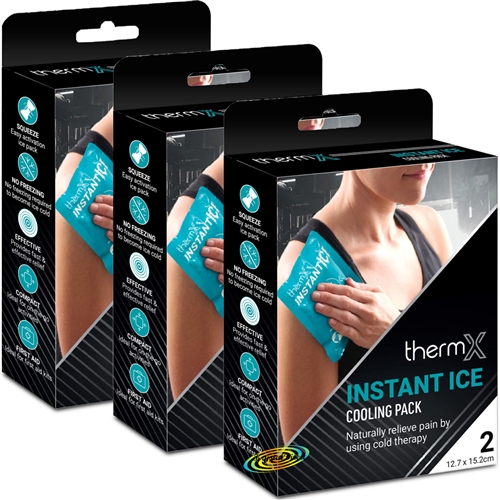 3x ThermX Instant Ice Cooling Pack 2 Cold Therapy Packs