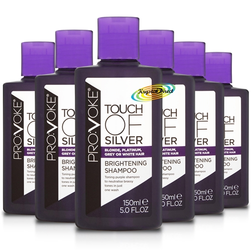 6x Provoke Touch of Silver Brightening Shampoo 150ml