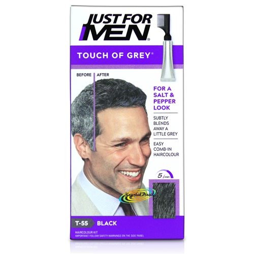 Just for Men Touch of Grey T55 Black Easy Comb in Haircolour Dye