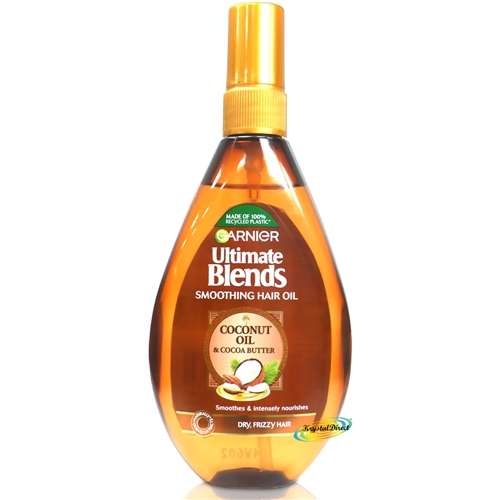 Garnier Ultimate Blends Smoothing Hair Oil 150ml Coconut Oil & Cocoa Butter