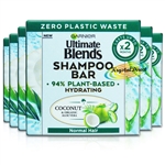 6x Garnier Ultimate Blends Hydrating Aloe Vera Shampoo Bar 60g Plastic Free