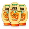 3x Garnier Ultimate Blends Honey Treasures Strengthening Conditioner 400ml