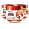 3x Garnier Ultimate Blends Nourishing Coconut Milk 3 in 1 Hair Mask 300ml