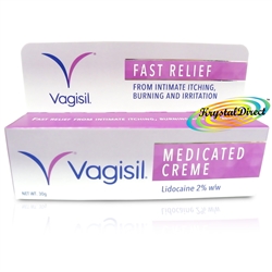 Vagisil Medicated Creme Relief Cool From Intimate Itching Burning Irritation 30g
