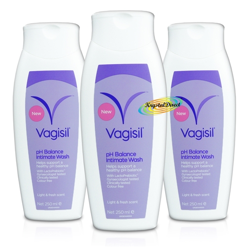 3x Vagisil pH Balance Daily Feminine Hygiene Intimate Wash 250ml