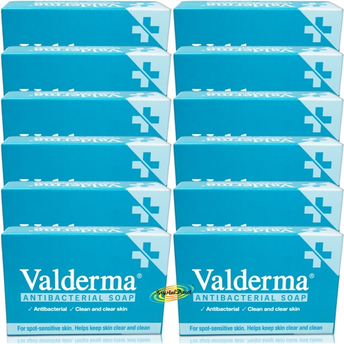 12x Valderma Antibacterial Soap 100g